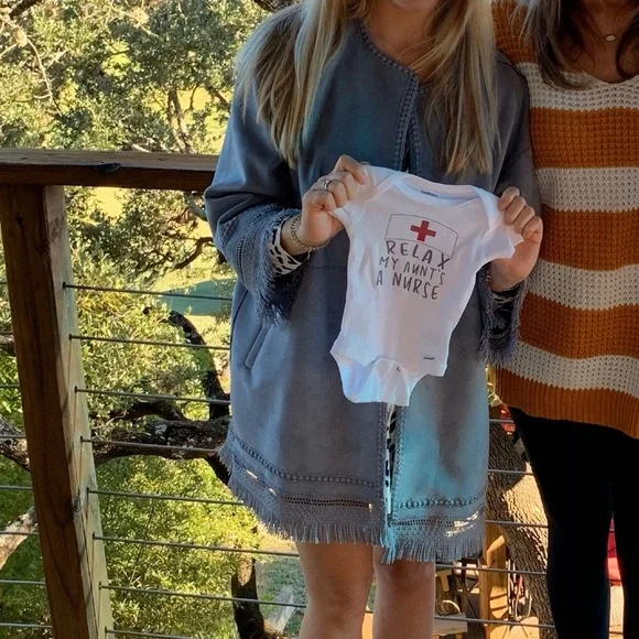 Zara Fringed Faux Suede Jacket - Picture 5 of 9